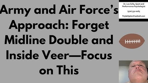 Midline Double to the 3 and Inside Veer to the 1?  Air Force Doesn’t Do ANY of That—But They Do THIS