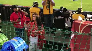 Prity Zinta in Mullanpur stadium during first IPL match