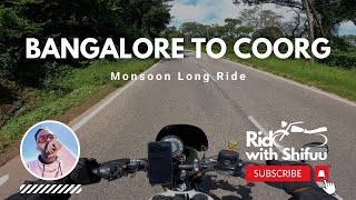 Bangalore to Coorg Part 1 | Monsoon Ride | Motovlog | Hunter 350