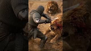 Knight vs Lions – A Battle Against All Odds 🦁⚔️