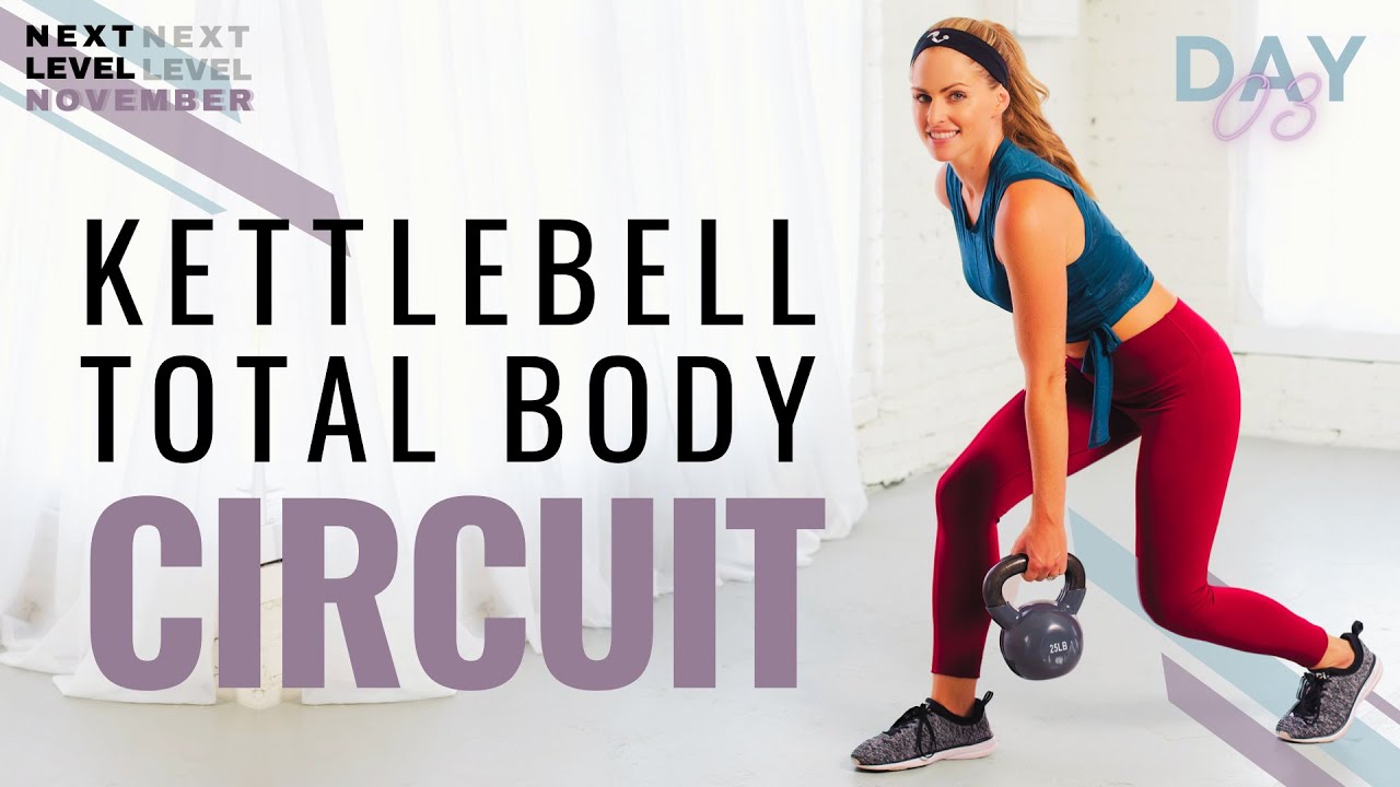 36 Minute Kettlebell Total Body Circuit Workout | Full Body Kettlebell