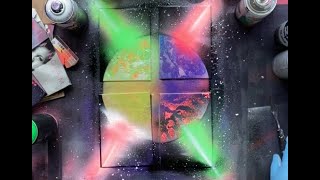 One Planet Four Seasons! NEONFX  Spray Paint Art