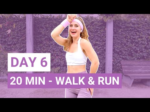 Day 6 - Walk & Run Cardio — All Standing, No Weights | 6-Day "In Love With Fitness" Challenge — indoor walking workout video