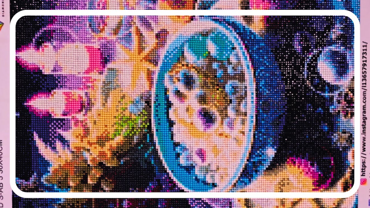 [ASMR] AB사각보석십자수💎│진주플레이트│무자막버전│완성!!!