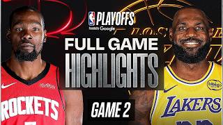 Lakers Vs Rockets Full Game 2 Highlights April 20, 2026 Nba Highlights Today Nba 2K26 Gameplay