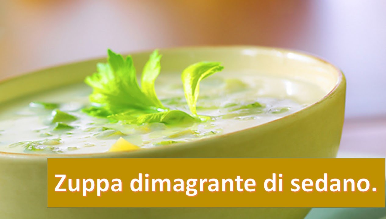zuppa di sedano e pollo dimagrante