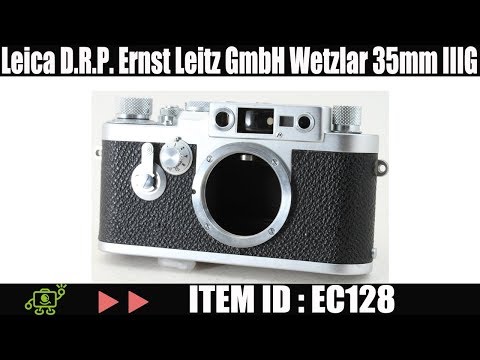 Leica D.R.P. Ernst Leitz GmbH Wetzlar 35mm IIIG ID: EC0128 - YouTube