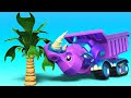 AnimaCars - The Best of RHINOCEROS DUMP TRUCK cartoons - cartoons for kids with trucks &amp; animals