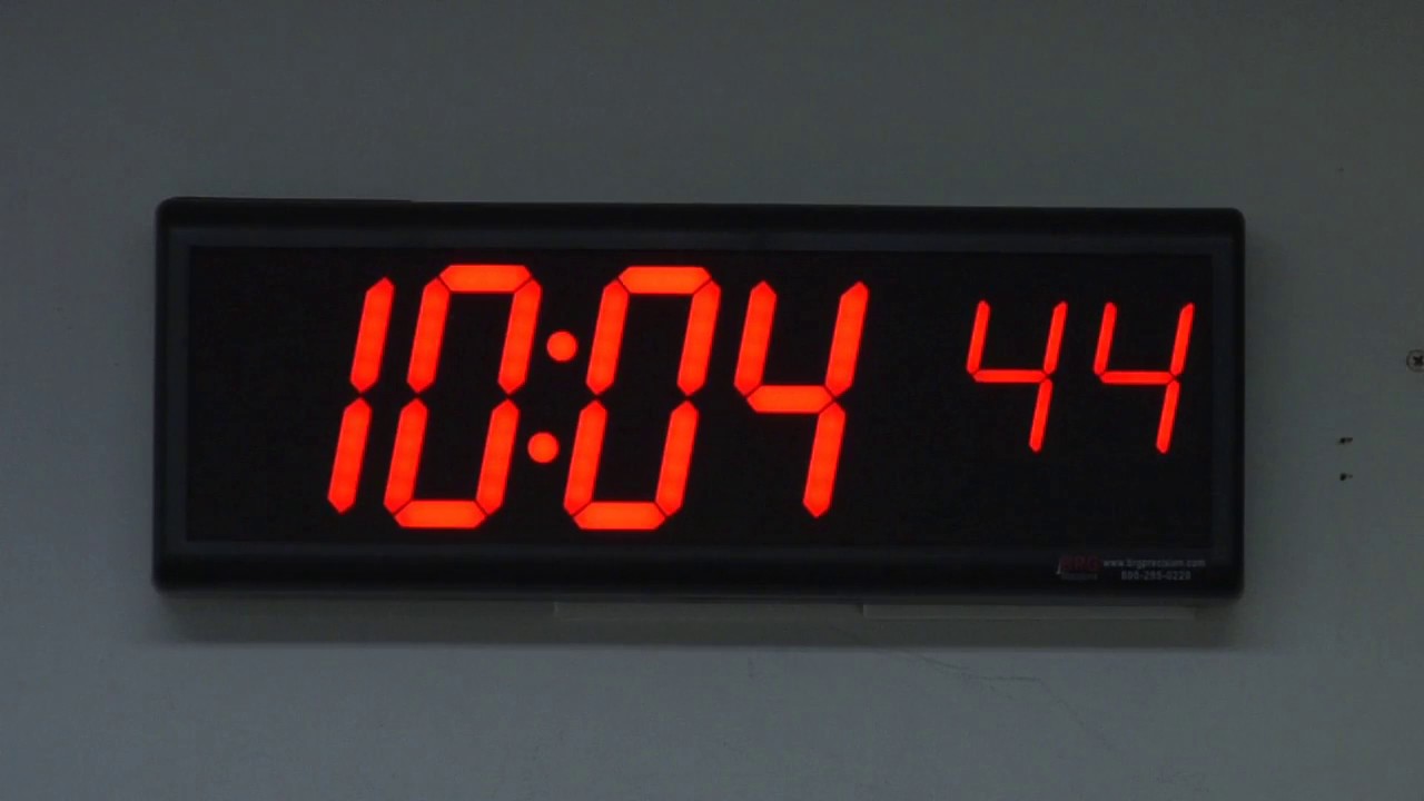 BRG Precision Products EN640R 4", 6 Digit Dgital Clock YouTube