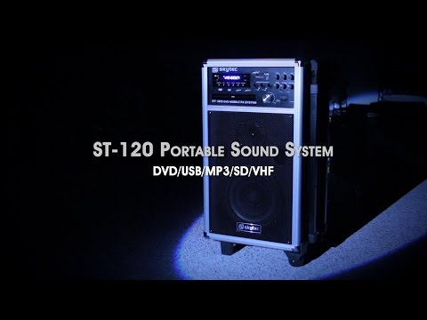 SKYTEC ST-120 Portable Sound System DVD/USB/MP3/SD/VHF 178.864