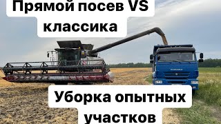 картинка: Технология но-тилл. Уборка опытных участков.