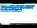 Class 12 Creating Attendance Report Class-wise by Date using MS Access 2019
