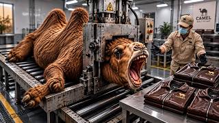 Inside the World’s Biggest Camel Leather Factory 🐪 | Bactrian Camel to Luxury Jacket (Full Process)