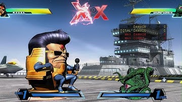 ULTIMATE MARVEL VS. CAPCOM 3 Modok Frank level up