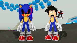 LOKIS VIROU O SONIC.EXE | Roblox - Become Tiky And Everything Else