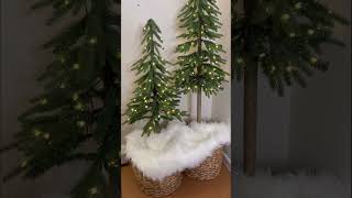 Get ready for Christmas with these pre-lit alpine trees from Target. #homedecor #targetfinds 🎄🫶🏽