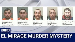 El Mirage bodies found: 5 arrested for 6 murders