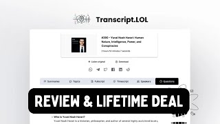 Celebrity Transcript LOL Review & Lifetime Deal | Get Transcripts and Insights Effortlessly! Net Worth