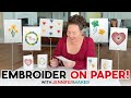 How To Embroider Paper: Beginner-Friendly Cards!