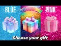 Choose your gift 🎁🤩💝🤮 || 3 gift box challenge || 2 good and 1 bad #pinkvsblue #chooseyourgift