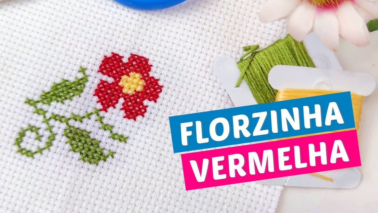 Bordei essa flor com apenas 3 cores - Wagner Reis