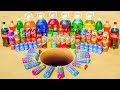 Big Cola, Fanta, Mirinda, Mtn Dew, Pepsi, Sprite and Different Schweppes vs Mentos Underground