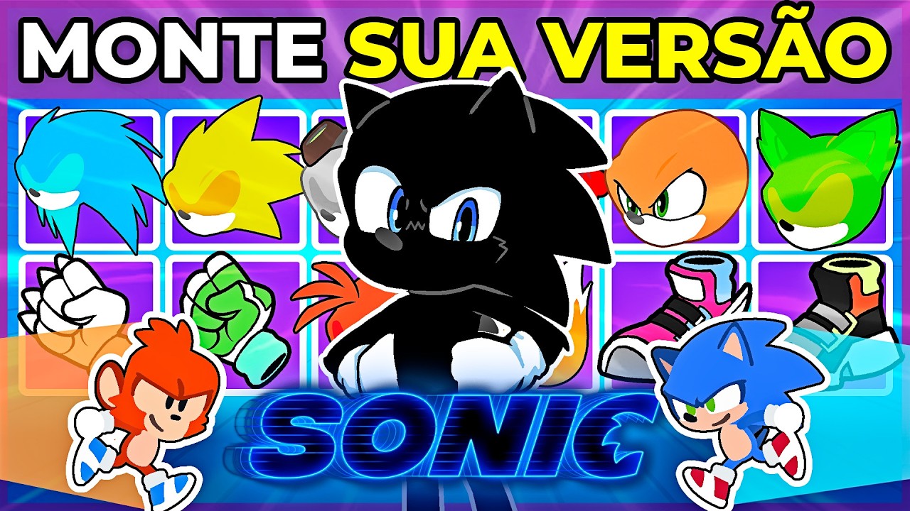 🔵 MONTE SUA VERSÃO DE SONIC 💎 | Como você seria no mundo do Sonic? #Sonicsona #quiz #macaquiz
