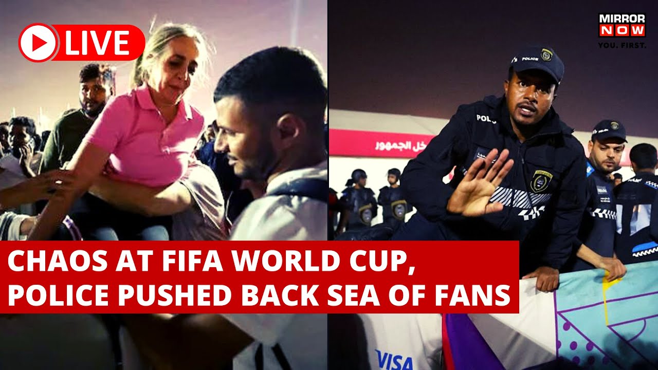 FIFA World Cup 2022 Live Chaos Broke Out At Fan Festival in Qatar, Police Pushed Back Many Fans