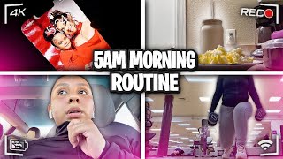 5 AM MORNING ROUTINE | WAKING UP AT 5 AM, GYM JOURNEY, BUILDING NEW HABITS+ MORE