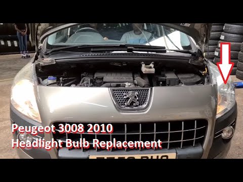 how to replace main Dipped Beam on Peugeot 3008 Full HD 1080p