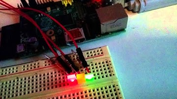 Raspberry Pi B with PWM fading LEDs