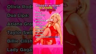 Biggest Albums By These 10 Pop Stars sabrinacarpenter top10 pop pop ranking shorts yt