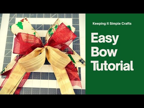 Quick and Easy Bow DIY Stacking Bows - YouTube