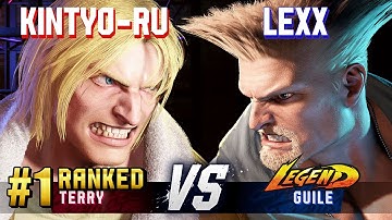 SF6 ▰ KINTYO-RU (#1 Ranked Terry) vs LEXX (Guile) ▰ High Level Gameplay