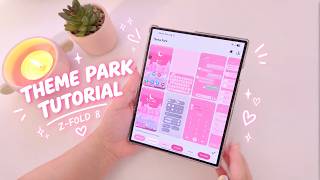 Samsung Theme Park Tutorial | Customize Your Z FOLD 8 Like This! ✨ screenshot 3