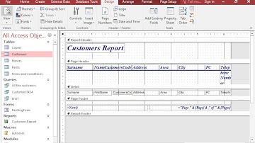 A report is already open. Change the view to print preview.