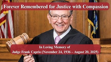 Judge Frank Caprio Tribute | Remembering America’s Kindest Judge (1936–2025)