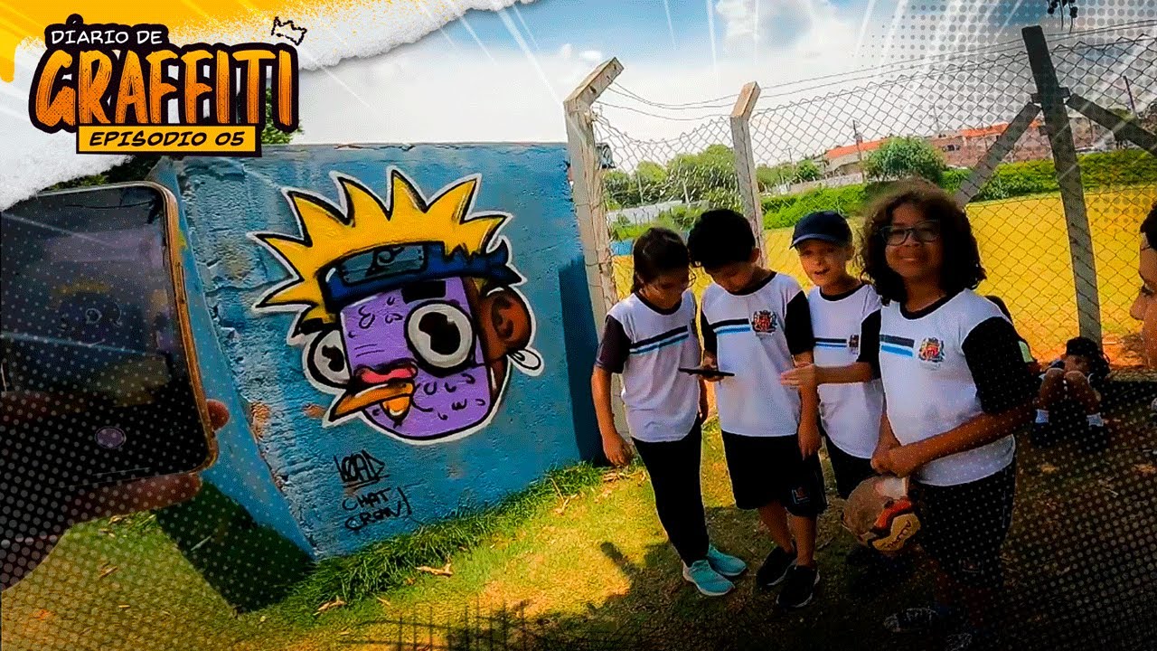 DIÁRIO DE GRAFFITI - FAZENDO O NARUTO PRA MOLECADA!