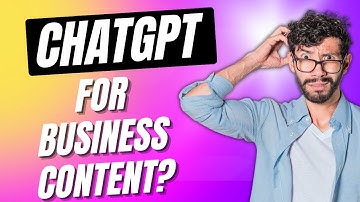 How to use CHATGPT to Create Content for your Business