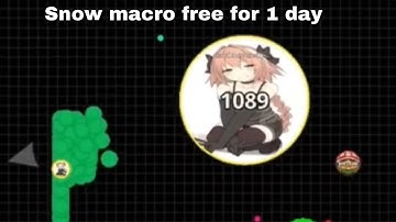 Snow macro free Agar.io ios