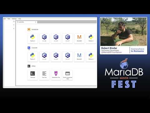 The MariaDB Jupyter kernel - Robert Bîndar - MariaDB Server Fest 2020