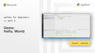 Demo: Hello World | Python for Beginners [6 of 44]