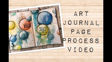 Art journal page - process video