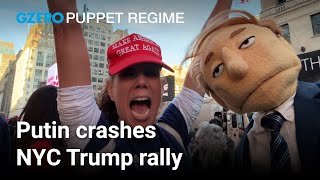 Putin pulls up to Trump's Madison Square Garden rally | PUPPET REGIME