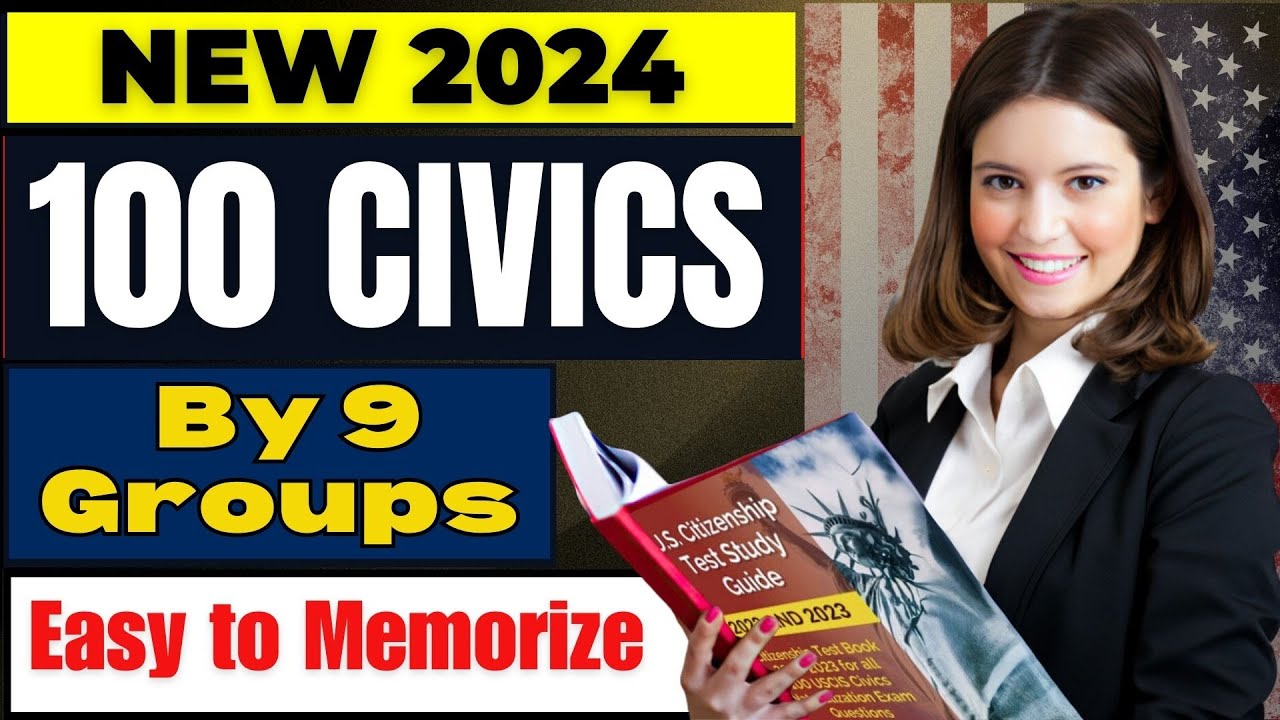 Updated 2024 USCIS official 100 Civics Questions by 9 groups for US