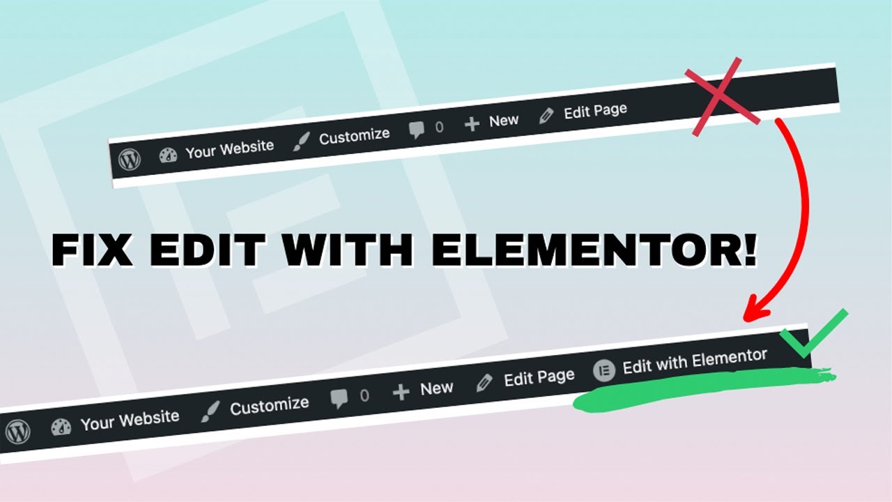 Fix the Edit With Elementor Button Not Showing - Quick & Simple Fix ...