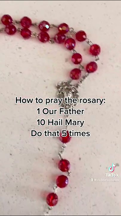 How to pray the rosary