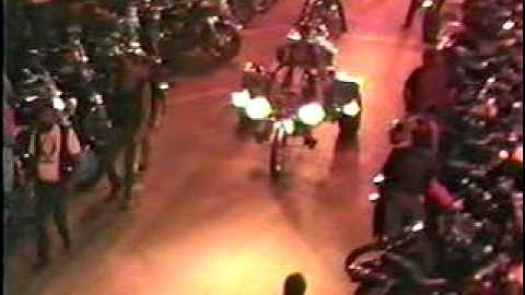 Andreas Hauri hits Sturgis 1994 on his trike