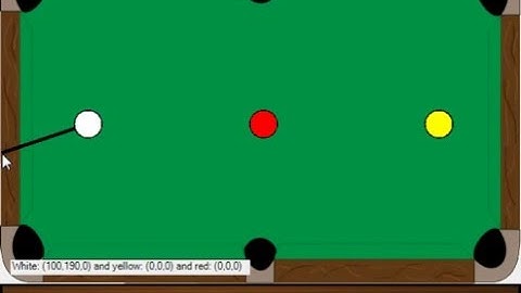 Billiards Windows Forms C#