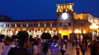Republic Square at Night. Yerevan. Armenia